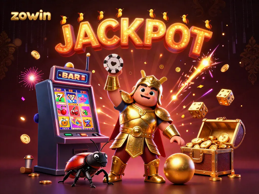 Engage in thrilling gaming adventures with Zowin's casino jackpot excitement and vibrant characters.