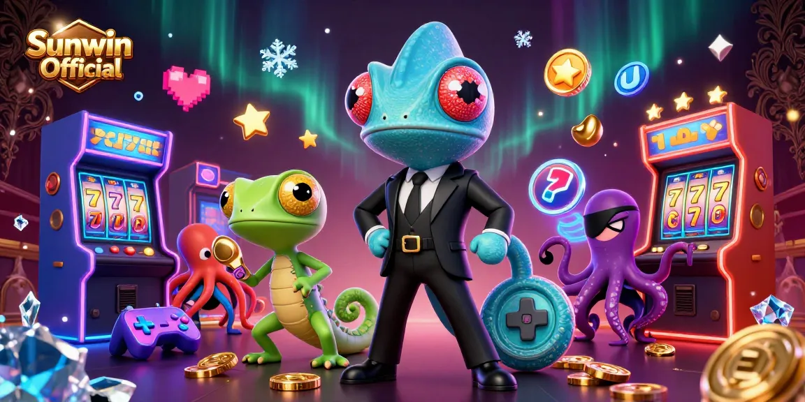 Engage with thrilling games and jackpots at Sunwin Official with vibrant casino elements.