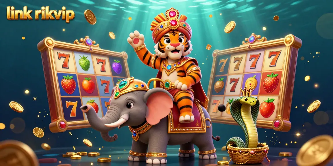 Spin the reels with link rikvip and experience colorful slot games featuring a majestic tiger and golden treasures.